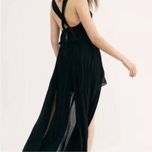 NWT Free People Endless Summer Strong Statement Maxi Dress Black size small